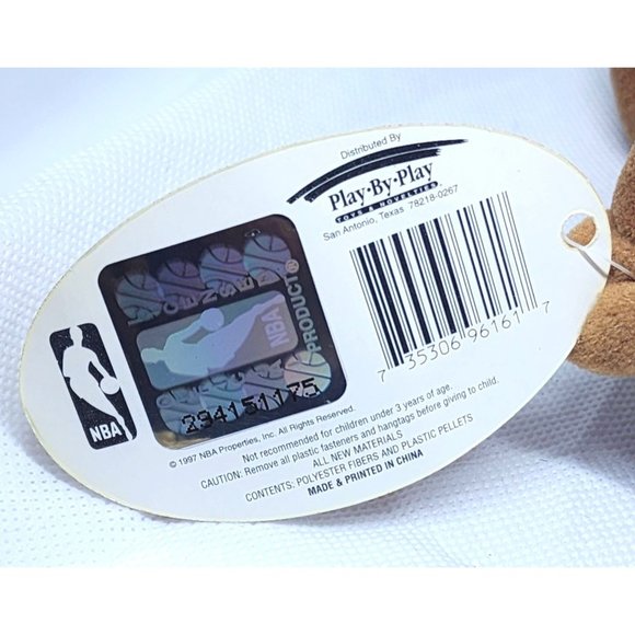 NBA Charlotte Hornet 1997 Vintage Fanimal Play By Play Toys & Novelties Stuffed - Picture 7 of 13